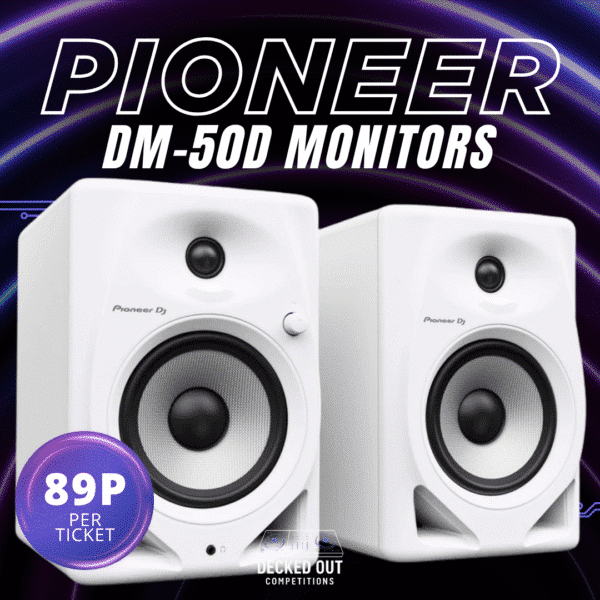 PIONEER DM-50D WHITE STUDIO MONITORS